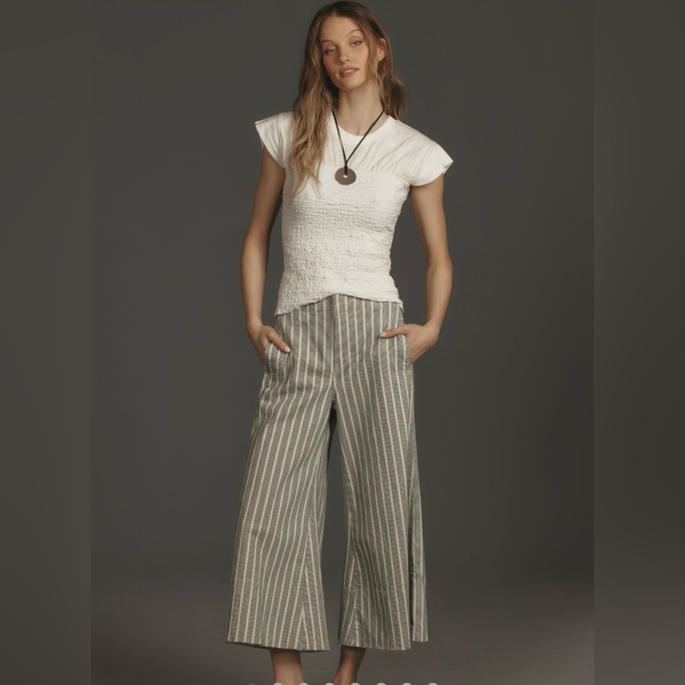 NWT Pilcro Foxglove Mid-Rise Flare / Wide Leg Pants, 29P